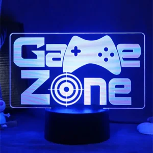 3D LED Gaming Party Setup Lamp Gaming Room Lamp Decoration USB Powered Night Light Table Lamp For Bedroom Decor Christmas Lights