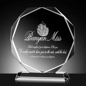 Free Customized Personalized Crystal Glass Trophy Crystal Trophys Medal Graduation Season Commemorative Ornaments Company Awards