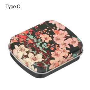 1PC New Metal Rectangular Storage Box Container with Lid Small Tin Boxes Empty Containers Silver Storage Box Case Organizer