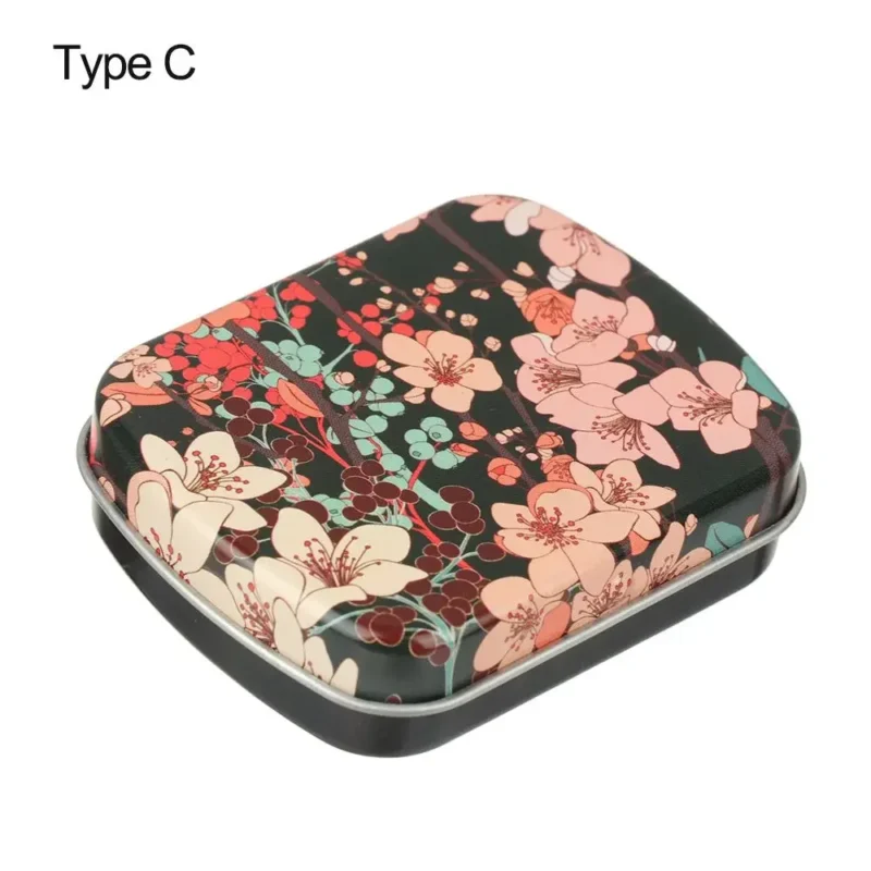 1PC New Metal Rectangular Storage Box Container with Lid Small Tin Boxes Empty Containers Silver Storage Box Case Organizer