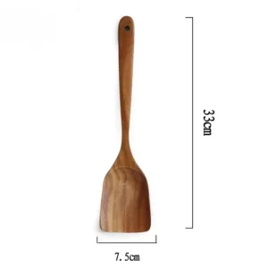 Wooden Spoon Natural Wooden Tableware Teak Wood Nanmu Super Long Cooking Spoon Kitchen Utensils for Cooking Kitchen Tools