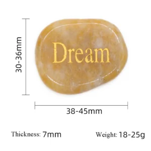 1pc Natural Stone Crystal Oval Decoration Gratitude Thanksgiving Aura Guardian Ornament DIY Jewelry Accessories Divination Stone