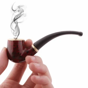 S435eeadb7a1a41c080600936753660012.webp New Tobacco Pipe Resin Bent Pipe Cigarette Filter Handheld Cigar Tobacco Pipe Smoker Tool Mini Curved Smoke Beginner Smoking