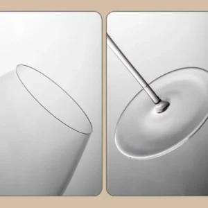 Ultra Thin Crystal Glass Goblet Sensory Oot-Bellied Red Wine Glass for Home Fine Stick Wine Burgundy Glass