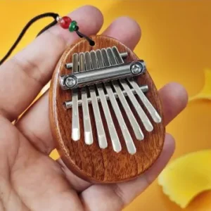 1Pcs Wood Mini Thumb Piano Musical Toys 8 Tones Portable Beginner Finger Piano