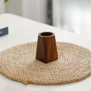 Walnut Wood Pen Holder Creative Solid Wood Storage Box Office Desk Decoration Pen Holder Walnut Wood Feel Light Luxury