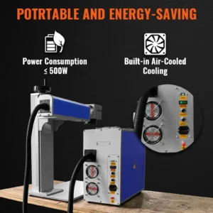 VEVOR Laser Marking Machine 30/50W Fiber Laser Engraving Machine Metal Stainless Steel Cutting Gold Silver Ring Laser Engraver