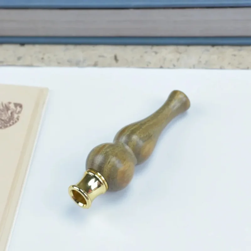 Double Filter Red Sandalwood Smoke Pipe Carved Dragon Mouth Real Wood Cleaning Friendly Compact And Durable Smoking Accessory