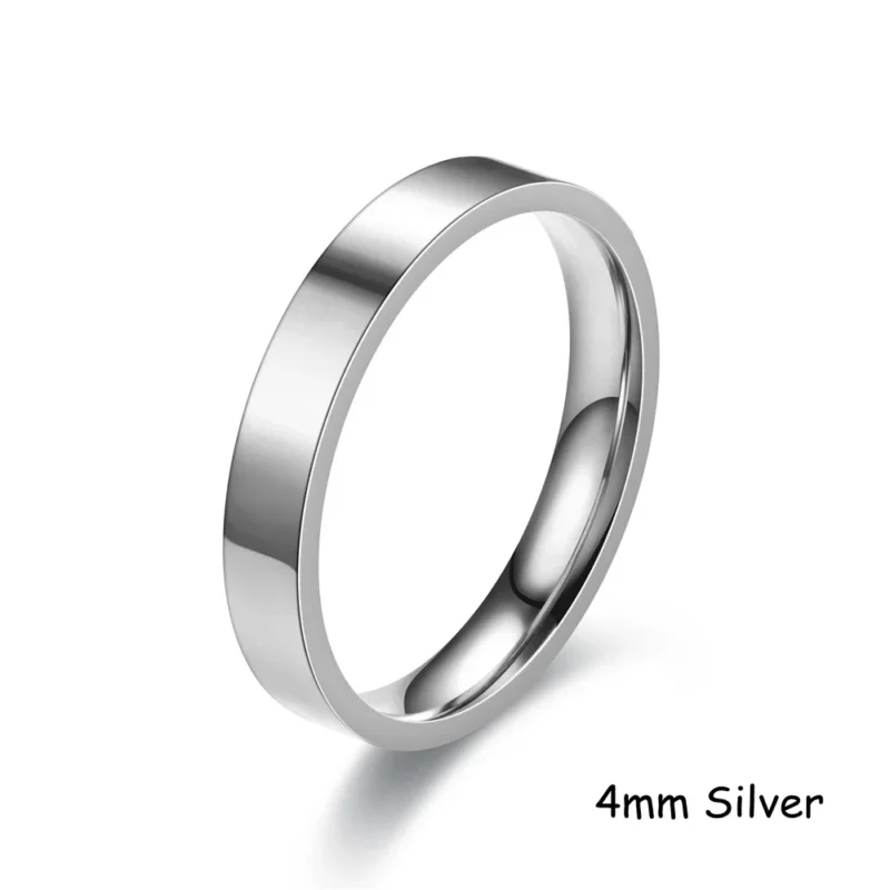 Custom Word Inside Outside Engrave Ring Dainty Name Personalized Stacking Ring Unisex Promise EternityMemorial Anniversary Gifts