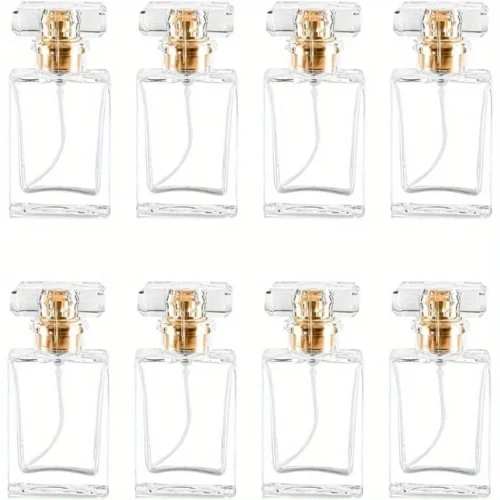 8pcs 30ml Glass Perfume Bottles Empty Refillable Clear Travel Perfume Spray Atomizer Bottle Perfume Bottle Atomizer Container