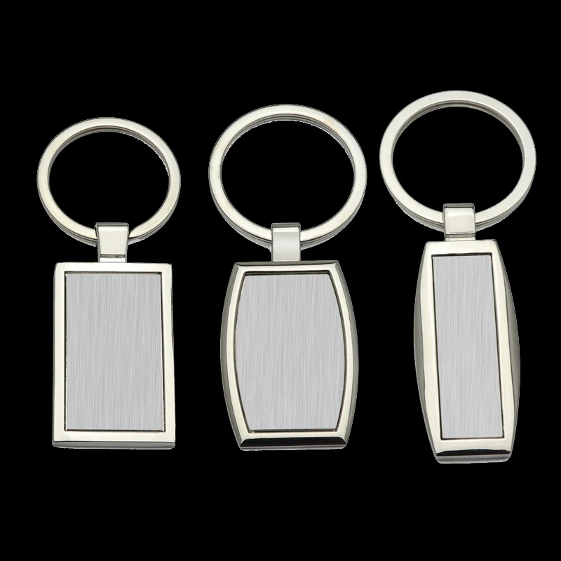 S49e3682d16524ce59bd603221c1c2701D.webp 1PC New Metal Keychain Blank Keychain Stainless Steel Keyplate DIY Metal Key Rings Jewelry Accessories