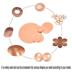 1/2pc T2 Copper Disc Diameter 30mm 50mm 60mm 80mm Pure Copper Round Plate Circular Sheet Thickness 0.5mm 0.8mm 1mm 1.5mm 2mm 3mm