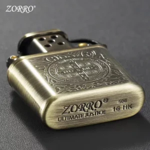 ZORRO Vintage Metal Constantine Kerosene Lighter Flint Copper Oil Gasoline Cigarette Lighter Antique Series Lighter
