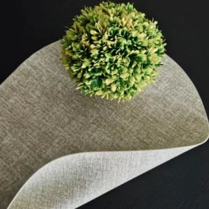 1/4/6pcs Decoration Oval Gift Placemats Heat Resistant Thick Faux Leather Non-Slip Table Mats Pad for Kitchen Coffee Dining Room