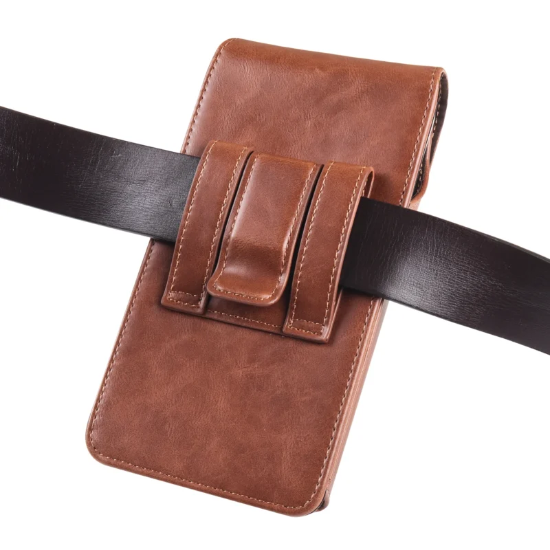 Luxury Leather Belt Clip Phone Case Men Travel Waist Bag For iPhone 17 16 15 14 13 12 11 Pro Max XS 7 8 Plus Holster Pouch Cover