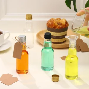 10PCS 30ML-150ML Portable Plastic Mini Liquor Bottle Juice Bottles Reusable Drink Container For Favors Weddings Parties Favors