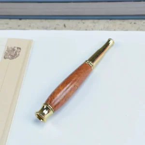 Double Filter Red Sandalwood Smoke Pipe Carved Dragon Mouth Real Wood Cleaning Friendly Compact And Durable Smoking Accessory