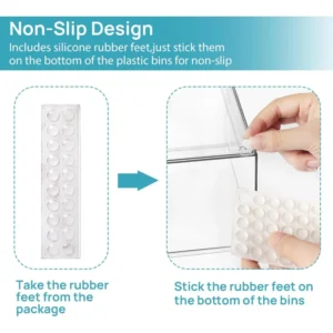 S569b255df317476e8bda6968afdb156ft.webp Household2-3-4Pack of Transparent Stackable Storage Boxes Drawer-Type Bathroom Makeup Room Kitchen Storage Organizer Plastic Box