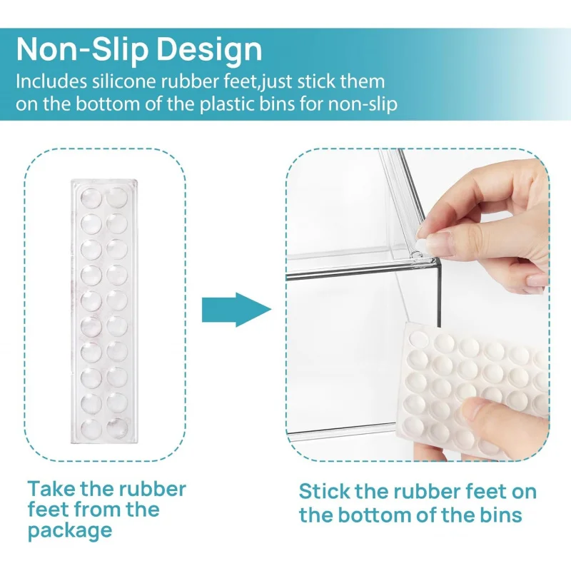 S569b255df317476e8bda6968afdb156ft.webp Household2-3-4Pack of Transparent Stackable Storage Boxes Drawer-Type Bathroom Makeup Room Kitchen Storage Organizer Plastic Box