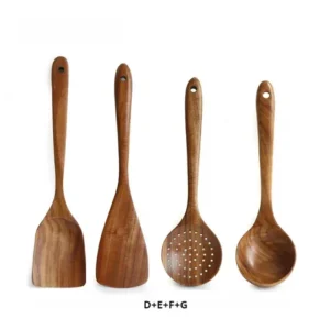 Wooden Spoon Natural Wooden Tableware Teak Wood Nanmu Super Long Cooking Spoon Kitchen Utensils for Cooking Kitchen Tools