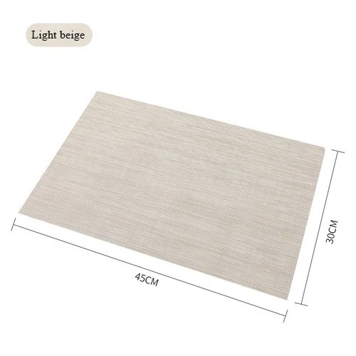 slip cup mat Western style table mat dining table High-end PVC woven table heat insulation mat antibacterial and anti