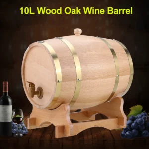 Barrel for Beer Oak Timber Wine Barrel Vintage Wood Oak Timber Wine Barrel for Beer Whiskey Rum Port Vintage 1.5/3/5/10L