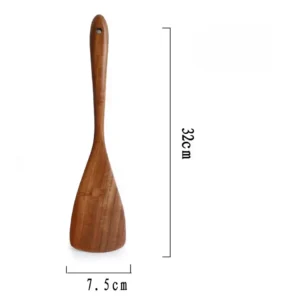 Wooden Spoon Natural Wooden Tableware Teak Wood Nanmu Super Long Cooking Spoon Kitchen Utensils for Cooking Kitchen Tools