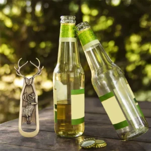S5b9122cc8b1b4684aef9ff294cf975f7A.webp Alloy Metal Beer Bottle Opener Deer Reindeer Antlers Design Openors Kitchen Bar Tool Christmas Thanksgiving Birthday Gift