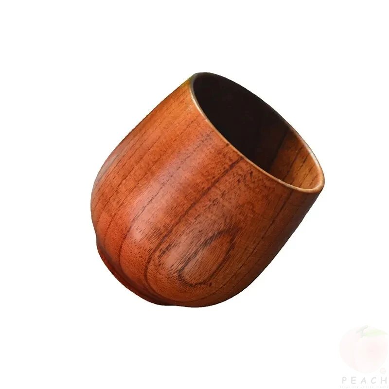 100Ml Woodens Big Belly Cup Creative Pattern Wooden Solid Wood Handcarved Anti Scald Tea Cups Simple Fragrant Original Tableware