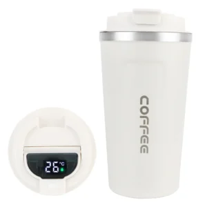 Thermo Cafe Coffee Mug Car Thermos Mug 380/510ML Leak_Proof Travel Thermo Cup for Tea Water Coffee Double Stainless Steel