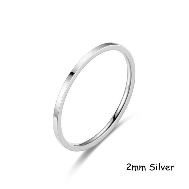 Custom Word Inside Outside Engrave Ring Dainty Name Personalized Stacking Ring Unisex Promise EternityMemorial Anniversary Gifts