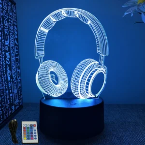 NEON GAMER 3D Lamp LED Night Light Gaming Setup RGB Children's Lamps Gamer Room Decoration Bedroom Table Lamp Personalized Gifts