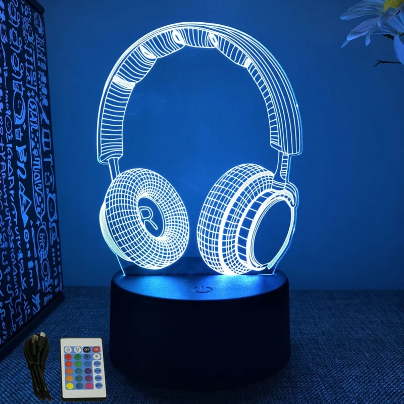 NEON GAMER 3D Lamp LED Night Light Gaming Setup RGB Children's Lamps Gamer Room Decoration Bedroom Table Lamp Personalized Gifts