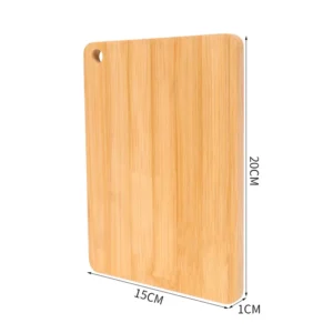 Double-Sided Bamboo Cutting Board - Natural Moso Bamboo Anti-Mold Kitchen Chopping Board with Vertical Stand