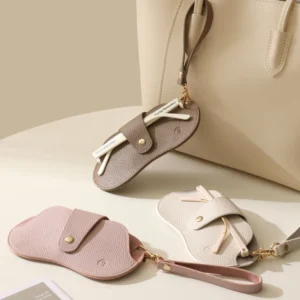 Soft Lychee Pattern PU Leather Glasses Bag Retro Sunglasses Case Portable Myopia Frame Case Simple Eyeglasses Eyewear Storage