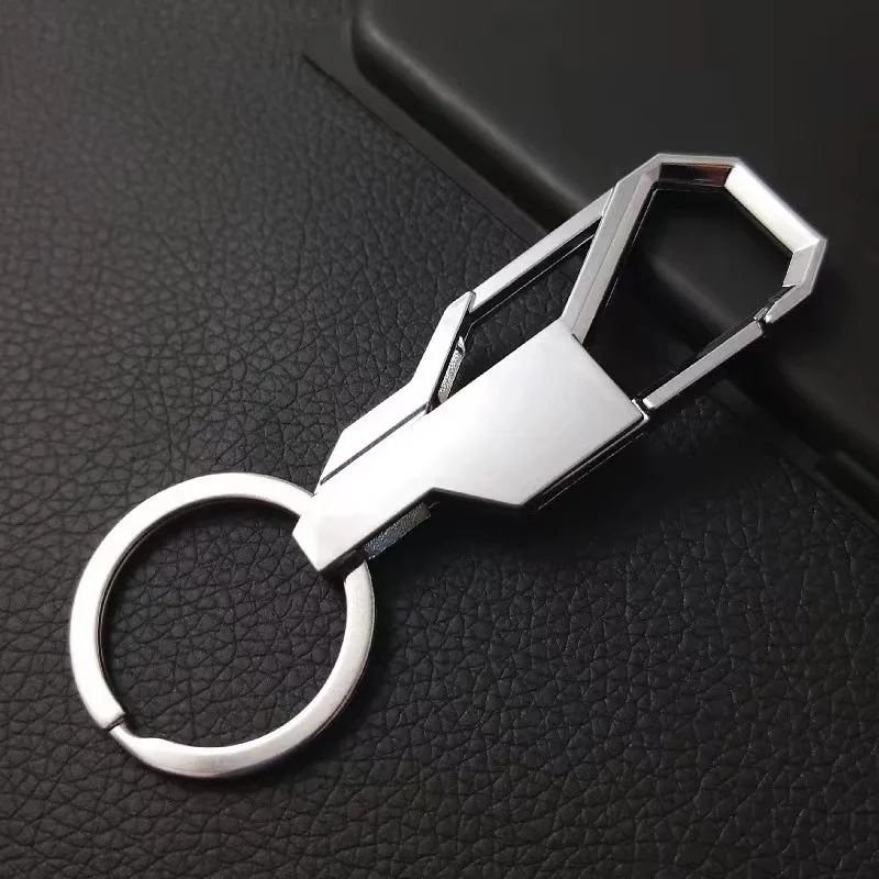 Men Metal Key Chain Simple Business Fashion Car Wallet Carabiner Holder Classical Waist Hanging Pendant Keyring Bag Accessories