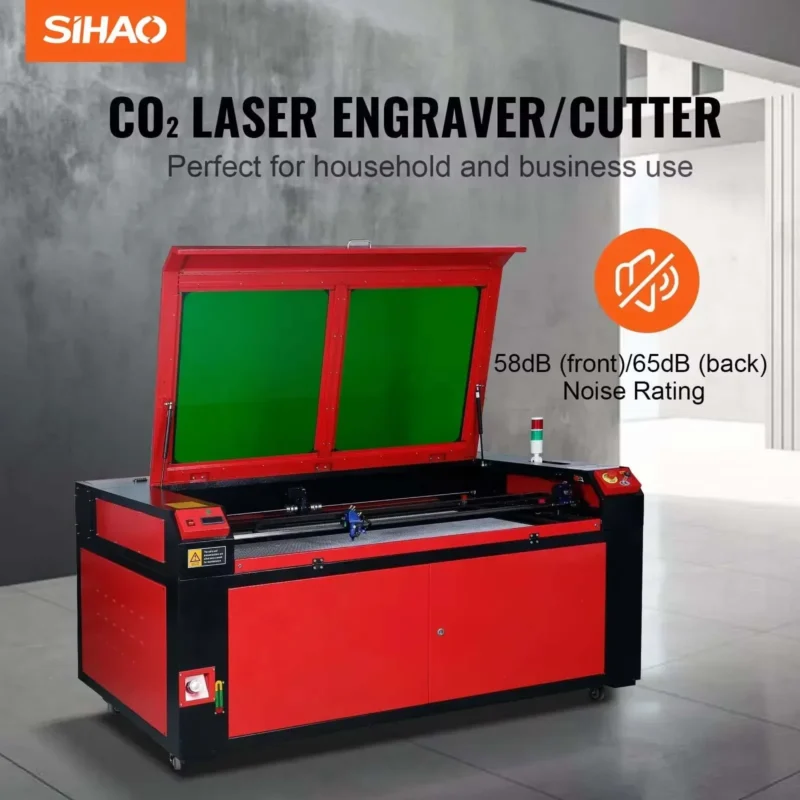 SIHAO CO2 Laser Engraver Laser,50/60/80/100/130W Engraving Cutting Machine for Fabric Wood Artwork