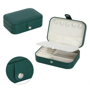 2024 Portable Jewelry Box Jewelry Organizer Display Travel Jewelry Case Boxes Button Leather Storage Zipper Jewelers