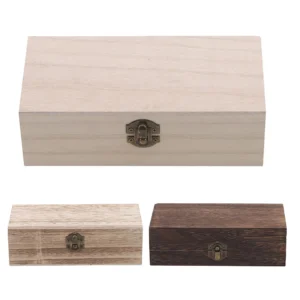 S696f54693fc34a40b92dc395549909061.webp Wooden Storage Box Desktop Wood Clamshell Jewelry Storage Hand Decoration Wooden Box S M L Wedding Gift Storage Box