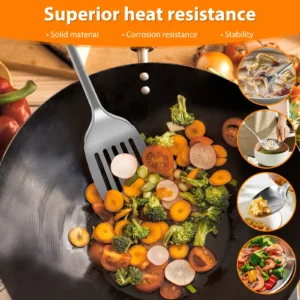 5Pcs Cooking Utensil Set, 11 PCS Stainless Steel Kitchen Utensil Set, Nonstick Kitchen Spoons Spatula Cookware Set