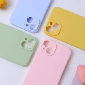 Liquid Silicone Phone Case for iphone 15 14 13 12 mini 11 16 Pro X XR XS Max 15 Plus Shockproof Soft Back Cover Cases