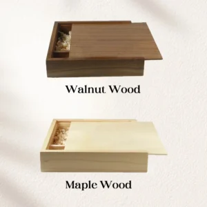 Free Custom Walnut Maple Wood Storage Box Photography Jewelry Wedding Gift Album USB Box Natural Wooden Case 16.9X16.9X3.5cm