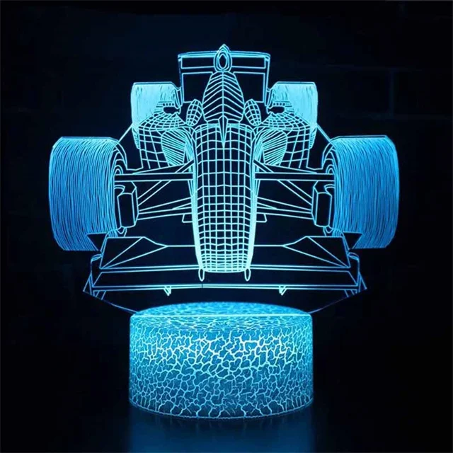 Car,Truck,Tractor,Excavator 3D Night Light LED Touch Illusion Table Lamp Baby Bedroom Decor Gift Lamps for Christmas Birthday