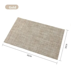 slip cup mat Western style table mat dining table High-end PVC woven table heat insulation mat antibacterial and anti