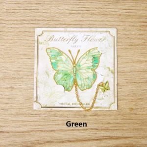 2024 Cute Butterfly Metal Bookmark Colorful Bronzing Bookmark With Chain Gifts For Book Lovers Readers Writers Friends Adults