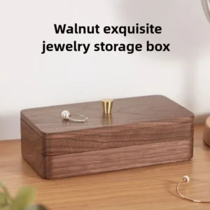 Wooden Jewelry Storage Box Earring Necklace Jewelry Organizer Box Bracelet Ring Necklace Watch Boxes Vintage Display Holder