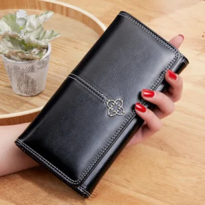 Fashion Women's Wallet Luxury Designer Long Purses for Women Cards Holder Wallets with Zip Coin Pocket Ladies Handbags