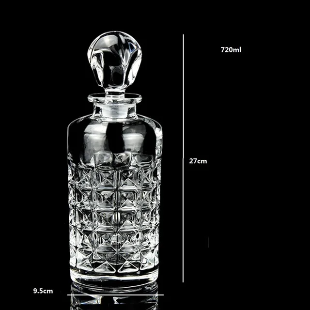 Crystal Glass Wine Red Bottle  Wine Decanter Whiskey Liqour Pourer Home Bar Vodka Beer Bottle Jar Jug JR