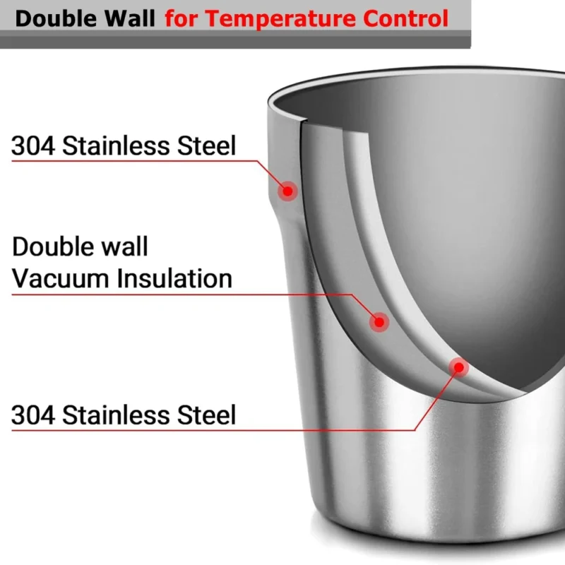 Stainless Steel Cups 6oz Set of 2 Metal Drinking Cups 10oz Stackable Double Wall 304 Metal Insulated Drinking Cup for Home Party