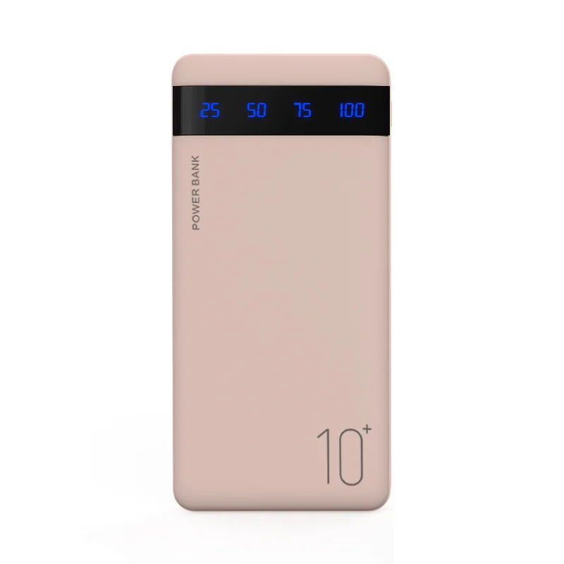 New Power Bank 20000mAh External Portable Charger Powerbank 2.1A Fast Charging LED Display Phone Charger for Smart Phone